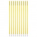 Slalom poles yellow (2 pieces) 1,80 m – set of 10 pices