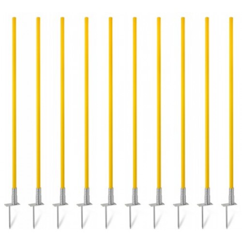 Slalom poles with hinge (1.20 m) – set of 10 pices