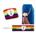 Captain's armband with Velcro (Junior/Senior) Rainbow - Print: ONE LOVE