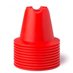 CONE SET 10 CM Red 10 pices