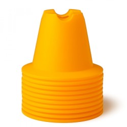 CONE SET 10 CM Yellow 10 pices