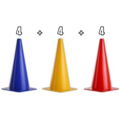 Set of 12 cones - Height: 30 cm
