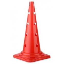 Perforated cone in red - Height: 52 cm
