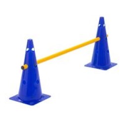 Cone Hurdle Single Hurdle Height 38 cm Blue