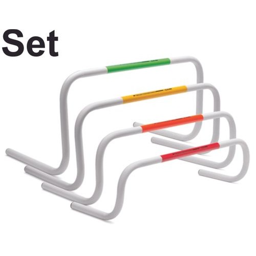                                     Set of 4 T-PRO Bounce-Back Mini Hurdles - 4 Heights