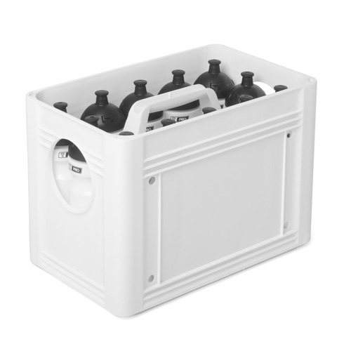 T-PRO BottleCarrier box for drinking bottles White