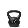 Kettlebell (ball dumbbell) made of plastic - weight: 4 kg
