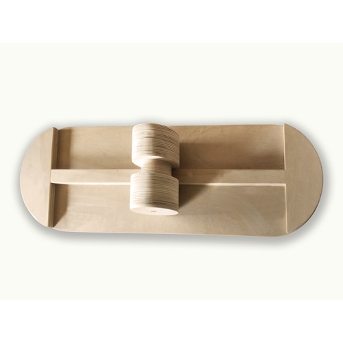                                                                                                                                                                                                               Balance board made of wood - with roller