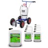Spray marking trolley (hand pump) - with 16 L container + 10 canisters of extra white 14 kg