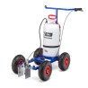 Spray marking trolley (hand pump) - with 16 L container + 10 canisters of extra white 14 kg