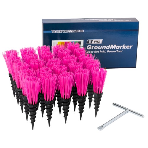 T-PRO ground marker (measuring aid) - set of 25 pink