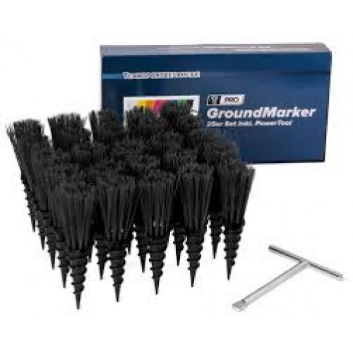 T-PRO ground marker (measuring aid) - set of 25 black