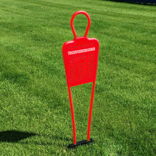 Free kick training dummy (children) 120 cm - Color: Red Set of 5
