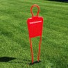 Free kick training dummy (children) 120 cm - Color: Red Set of 5