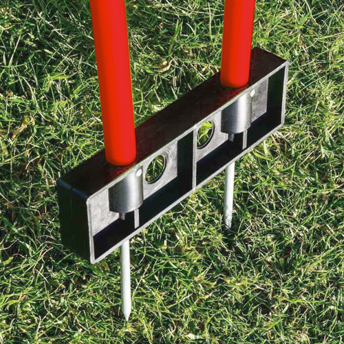Free kick training dummy (children) 120 cm - Color: Red Set of 5