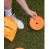 Cawila rubber marking discs set of 10 | non-slip floor markers | 15cm | red