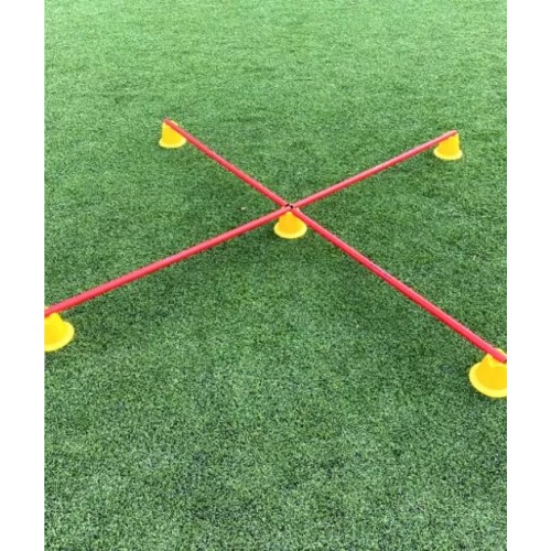 Cawila Mini Pylons | Training cones | Mini hurdles | Set of 10 | Blue