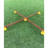 Cawila Mini Pylons | Training cones | Mini hurdles | Set of 10 | Blue