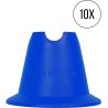 Cawila Mini Pylons | Training cones | Mini hurdles | Set of 10 | Blue