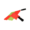 Cawila referee flag set tiled red yellow